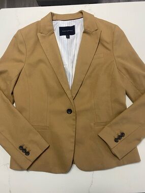 Banana Republic Camel/Tan Women's Single-Button Tailored Blazer